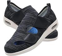 EIASER Zapatos para Diabéticos para Hombre, Diabético Zapatos valgus de Pulgar, Zapatillas diabéticas para Hombre adecuado para papá mayor,Beige,37EU