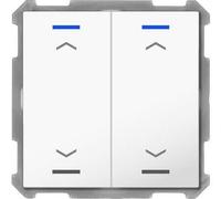 EIB, KNX, Push Button Lite 63 2 veces, RGBW, persianas, acabado brillante blanco estudio BE-TAL6302.A1