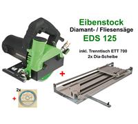 Eibenstock Diamantsäge Eds 125 + Mesa de Corte Ett 700 Schneidtisch Azulejos 125