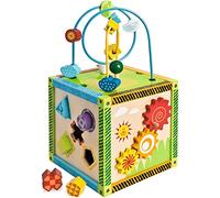 Eichhorn 100002235 - Cubo de juegos en madera (20 x 20 x 36 cm) , color/modelo surtido