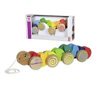 Eichhorn-Retirado-100003446 Oruga con Movimiento, 32 cm de Largo, Material de Madera de Haya, Multicolor, (Simba 4003046002751)