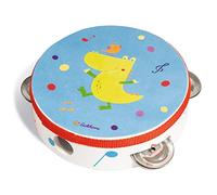 Eichhorn-Musik Tamburin mit süßem Tiermotiv Instrumento Musical de Madera, Multicolor, 14,5 x 14,5 x 4,5 cm, a Partir de un año, (4003046004946)