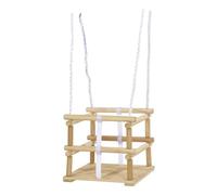 Eichhorn 100004502 - Columpio de Rejilla para Exteriores, Altura Regulable 140 - 210 cm, Certificado TÜV/GS, soporta hasta 20 kg, Madera de Abedul