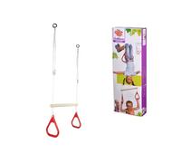 Eichhorn Juego de gimnasia 2 en 1 para exteriores – Columpio y trapecio, altura 110–160 cm, 60 kg