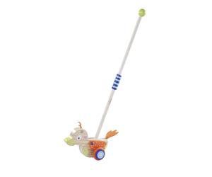 Eichhorn 100005471 - Figura de Pato con función de Sonido, Longitud del Mango 48 cm, Ruedas de Silicona silenciosas, de Madera de Haya 100% certificada FSC, a Partir de 1 año