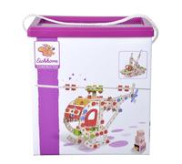 Eichhorn-100039098 Constructor Helicóptero - Juguete de Madera versátil, 225 Piezas, 5 construcciones carbón (100039098)