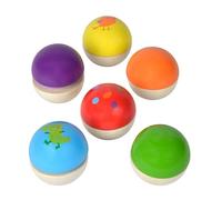 Eichhorn - Bolas de armonía - 6 Bolas de Madera de Colores con Sonido Que Hacen Diferentes Sonidos para niños y bebés a Partir de 12 Meses, Juguetes de Madera