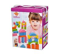 Eichhorn Bloques de construcción 100088011 – 75 piezas en colores pastel con caja – Nuevo