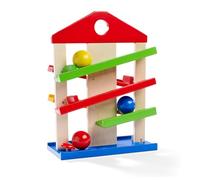 Eichhorn - Circuito de Bolas y Rampas en Madera, para Niños a partir de 1 Año - 25 x 12 x 34 cm