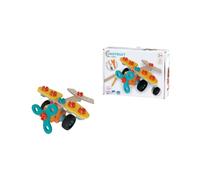 Eichhorn Construct Mini Avión - Kit de construcción de 35 Piezas con hélice móvil para Promover la motricidad Fina y la concentración, Madera certificada FSC, combinable con Otros Juegos, a Partir de