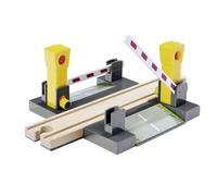 Eichhorn Ferrocarril 100006500 de Paso ferroviario, 4 Piezas, Madera de Haya certificada FSC, se Puede Instalar con Otros Sistemas ferroviarios, Multicolor