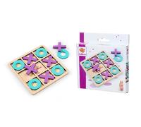 Eichhorn - Games - Tic TAC Toe Juego con Marco de Madera, 10 Piedras Formas, tamaño Incluyendo Marco 13 x 13 cm, Madera de Abedul, a Partir de 3 años