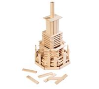 Eichhorn Juego de construcción de Madera - Juego de 200 Piezas con Bloques de Madera y Plantillas para Construir, promueve la Creatividad y la motricidad, de Madera de Pino con Certificado FSC, a
