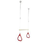 Eichhorn Juego de gimnasia 2 en 1 para exteriores – Columpio y trapecio, altura 110–160 cm, 60 kg