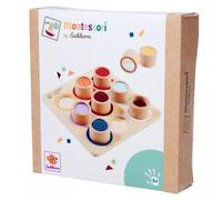Eichhorn: Juego educativo de madera Montessori 10 piezas - Tablero de formas