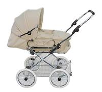 EICHHORN Kinderwagen Cochecito combinado con bolso de bebé, convertible a cochecito deportivo, de 0 a 3 años, de metal cromado con manillar regulable en altura, color beige