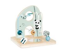 Eichhorn - Lazo de motricidad para Promover Las Habilidades motoras, 2 Lazos, con Superficie de Espejo, 14 x 14 x 14 cm, de Madera de Abedul, a Partir de un año, 100003803