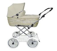 Eichhorn mimbre de cochecito con correa de piel estructura con - öhen deslizante ajuste - Cesta de mimbre natural beige beige