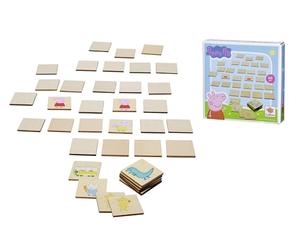 Eichhorn - Peppa Pig Picture Memo Juego, 40 Piedras con 20 Motivos, promueve la concentración y la Memoria, 4 x 4 cm, 100% Madera contrachapada de Tilo certificada FSC, a Partir de 4 años