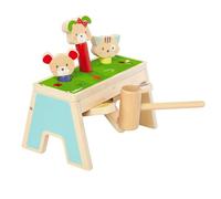 Eichhorn - Pop Up Juego de Golpear Friends con 3 Superficies de Juego de Colores y Martillo de Madera, Divertido Efecto Sorpresa para Horas de diversión, 13 x 19 cm, de Madera de Abedul 100%