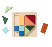 Eichhorn Puzzle Montessori de Madera, Formas y Colores, 12 Piezas, Juego lógico y sensorial, FSC, Desde 2 años (100006032)