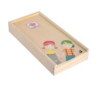 Eichhorn - Rompecabezas Corporal, descubre el Cuerpo con 18 Piezas Diferentes de Puzzle, Incluye Caja de Madera para Almacenamiento, 24 x 12 cm, de Madera 100% certificada FSC, a Partir de 2 años