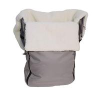 Eichhorn - Saco de abrigo de invierno con forro de peluche y ranuras para cinturón de seguridad, color gris