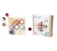 Eichhorn Tablero táctil Montessori de Madera, 9 Cilindros con Texturas, Desarrollo sensorial, FSC, Desde 3 años (100006005)