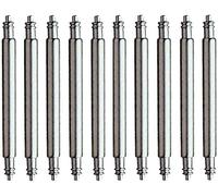 Eichmüller - Barras de resorte (10 unidades, 18 mm, acero inoxidable, 1,3 mm de diámetro, para relojes y pulseras)