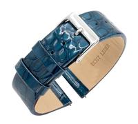 Eichmüller Correa de piel de cocodrilo, acabado metálico, 14/16/18/20/22 mm, 22 mm, Cuero, sin gema