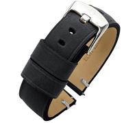 Eichmüller Correa de piel de liberación rápida en 20/22/24 mm, negro, marrón, beige, gris, azul, 24 mm, Piel de becerro, Ninguno