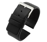 Eichmüller Correa de piel negra impermeable en 14/16/18/20/22 mm, 14 mm, Piel de becerro, Ninguno