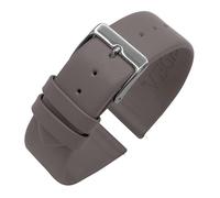 Eichmüller Correa de piel sintética vegana en 14/16/18/20/22 mm, sin costuras, en negro, marrón, gris, blanco y azul, 14 mm, Cáscaras de manz, Ninguno