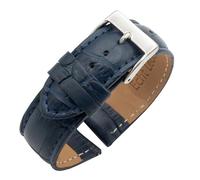 Eichmüller Correa de reloj de cocodrilo en 14/18/20/22 mm, piel de becerro, 20 mm, Piel de becerro, Ninguno