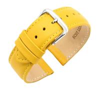 Eichmüller - Correa de reloj de piel de becerro cónica para reloj de pulsera de 14/16/18/20/22 mm de ancho - Correa de repuesto para reloj de hombre y mujer - incluye barras de resorte - 21 colores