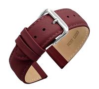 Eichmüller - Correa de reloj de piel de becerro cónica para reloj de pulsera de 14/16/18/20/22 mm de ancho - Correa de repuesto para reloj de hombre y mujer - incluye barras de resorte - 21 colores