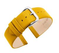 Eichmüller Correa de reloj sin costuras, piel de napa en 10/12/14/16/18/20 mm (amarillo, 16 mm), 16 mm, Cuero