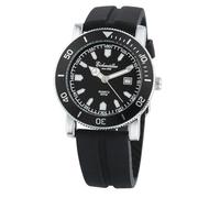 Eichmüller Reloj de pulsera deportivo para hombre, 40 mm, 3 ATM, con fecha Miyota 2115, movimiento de cuarzo, con aspecto de reloj de buceo, Negro