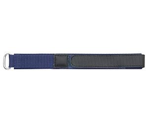 Eichmüller textil Reloj de pulsera con cierre de color azul oscuro 22 mm