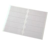 EICHNER Lote de 100 fundas autoadhesivas para archivadores (vinilo, A5, 35 x 115 mm, 100 hojas)