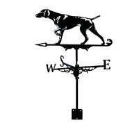 EICOFF Veleta de Perro de Metal con indicador de dirección del Viento de Montaje en el Techo, Veleta de Metal Retro para jardín, Veleta de Viento Creativa de Acero Inoxidable para decoración del ho