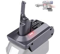 Eid Adaptador V7&V8 para aspiradora Dyson V7 y V8, para batería Makita de 18 V para reemplazar la batería Dyson V7 y V8, Funciona para aspiradora Dyson V7 V8 Absolute Fluffy Animal HEPA
