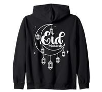 Eid Mubarak Feliz Ramadán Fiesta Islámica Islam Musulmán Sudadera con Capucha