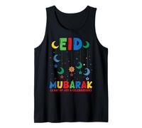 Eid Mubarak Un día de alegría y celebración Eid Al Fitr Muslim Camiseta sin Mangas