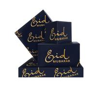 Eid - Papel de regalo para Ramadán, 4 hojas de letras "Eid Mubarak", papel de arte plano plegado impreso para musulmanes, árabes, islámicos, celebraciones, fiestas, mujeres, hombres, manualidades, 50