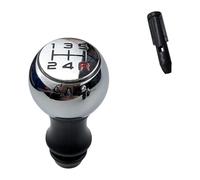 EIDASH Perilla Palanca Cambios Para P&eugeot 106 206 306 406 107 207 307 308 2008 3008 407 301 Perilla Cambio Marchas(Chrome Red Sleeve)