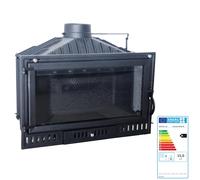 EIDER BIOMASA - Estufa de Leña HOGAR 90 - Fundición Completa - 16,28 kW - hasta 310 m³ - Eficiencia 78% - Salida Ø180 mm - 72x47x90 cm - Clase A
