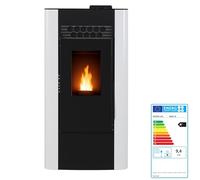 EIDER BIOMASA Estufa de Pellets KING CANALIZADA - 10,29 kW - Canalizable Multiestancia - Rendimiento 92% - Hasta 235 m³ - Tolva 15 kg - Programable WiFi - Clase