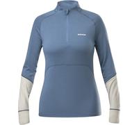 Eider - Ropa interior térmica mujer - W Sarenne Merino Half Zip Storm Blue para Mujer de Lana - Talla XS - Azul Azul XS