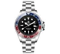 EIDIKA Reloj mecánico automático para hombre, serie Submarine, calendario de fecha, manecillas y marcadores luminosos, fondo de caja de exposición, resistente al agua, cuerda automática, deportivo, 43